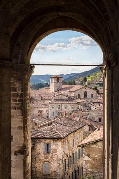 La Dimora Di Pietra Lägenhet Gubbio Exteriör bild