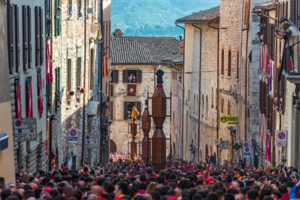 La Dimora Di Pietra Lägenhet Gubbio Exteriör bild